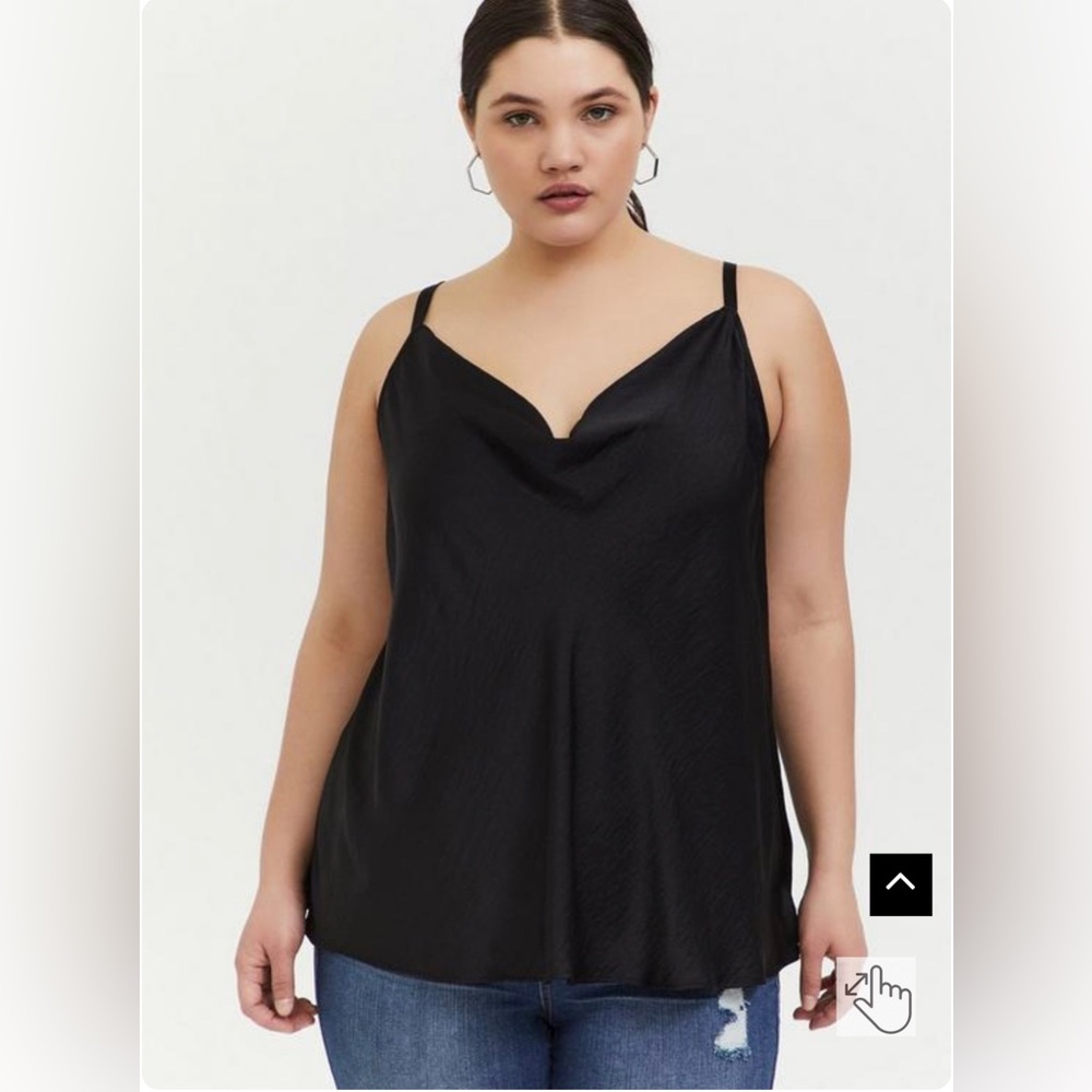 Satin cowl neck cami